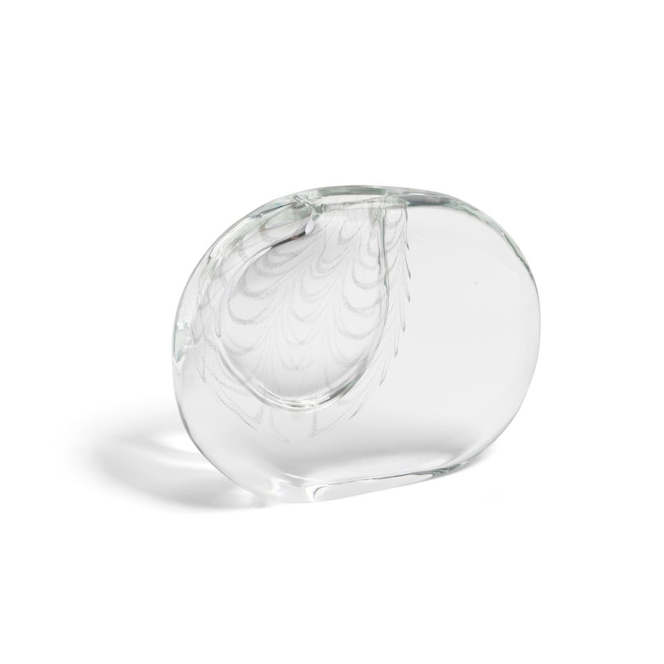 Antonio Da Ros (born 1936) Momento Fenicio Vasecirca 1975for Cenedese, fenicio glass, etched 'Ce... (1 of 1)