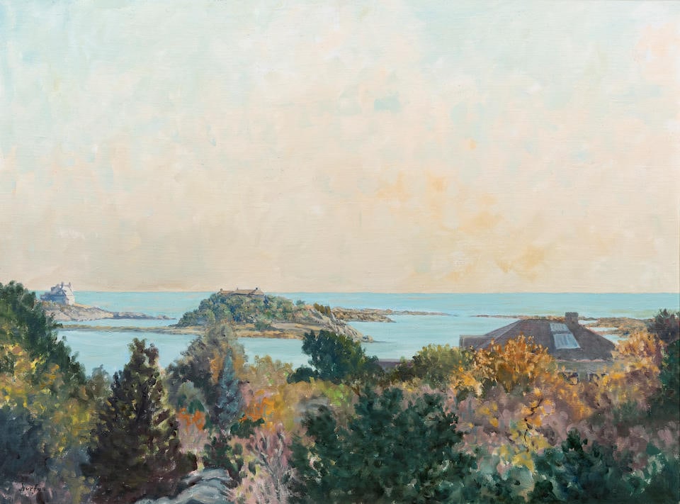 HAZARD DURFEE (AMERICAN, 1917-2003) CRUMP'S VIEW, NEWPORT (1 of 4)