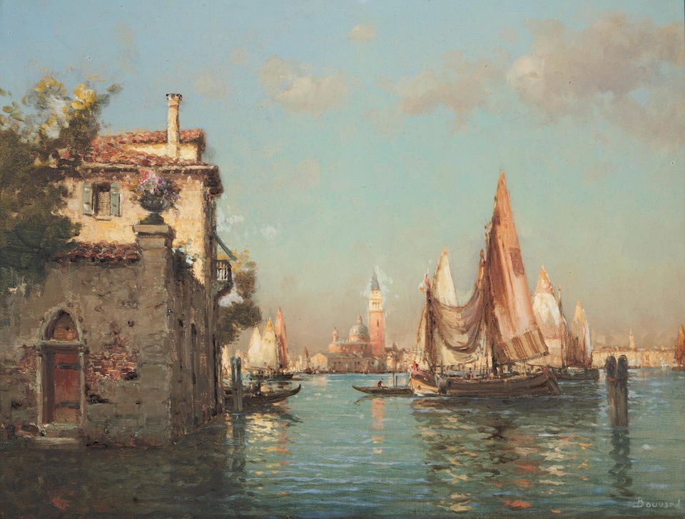 NOEL GEORGES BOUVARD (French, 1912-1975) Le Pont St. Georges (framed 68.5 x 83.0 x 7.0 cm (26 15... (1 of 4)