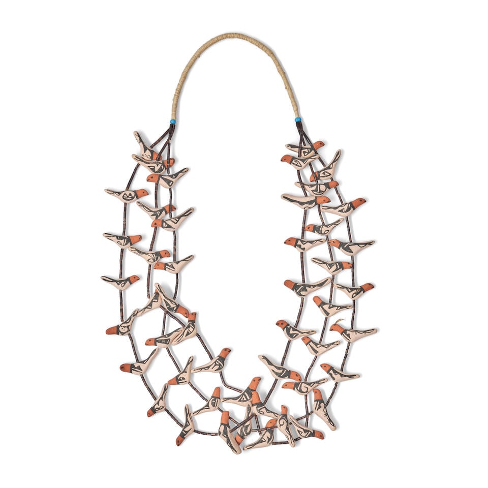 A Robert Tenorio pottery fetish necklace Robert Tenorio, Kewa (Santo Domingo Pueblo), (b. 1950) ... (1 of 1)