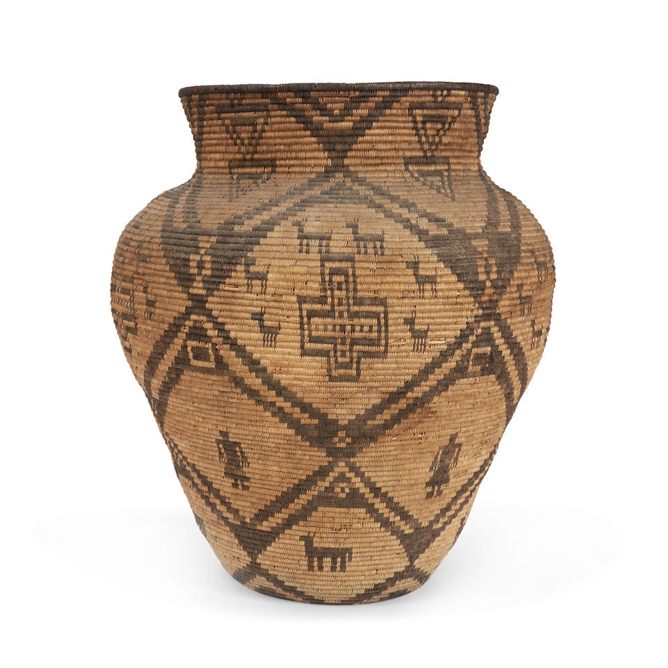 A large Apache basket ht. 25, wd. 22 in. (1 of 4)