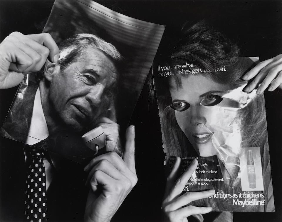 Larry Sultan (1946-2009) and Mike Mandel (born 1950); 'You're so easily influenced.' (from 'Bill...: Larry Sultan (1946-2009) and Mike Mandel (born 1950) 'You're so easily influenced.' (from 'Billboards'), 1983 Gelatin silver print; with credit 'Sultan/Mandel' and title in ink on the reverse; this pr