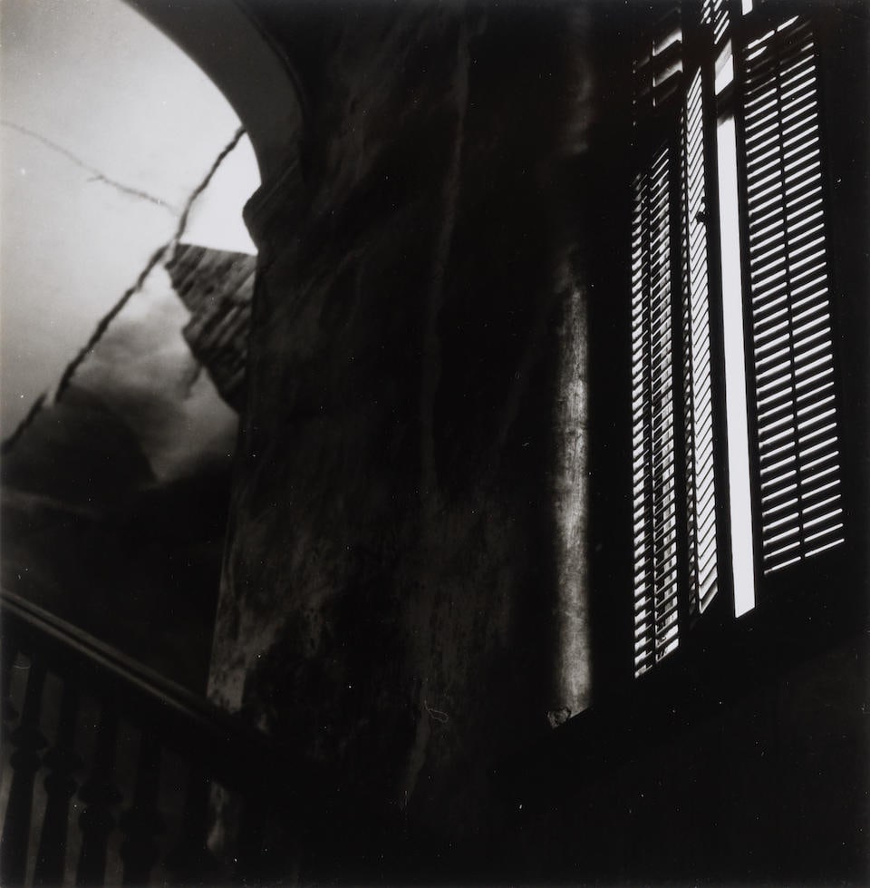 Ralph Eugene Meatyard (1925-1972); Untitled (Window Shutters);: Ralph Eugene Meatyard (1925-1972) Untitled (Window Shutters), c. 1966 Gelatin silver print; signed in ink by Madelyn O. Meatyard, the photographer's widow, on the reverse. 7 1/4 x 7 1/8 in. (18.4 x 18