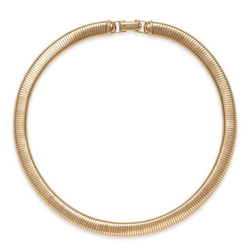 Tiffany & Co. A Retro 14k Gold Tubogas Necklace