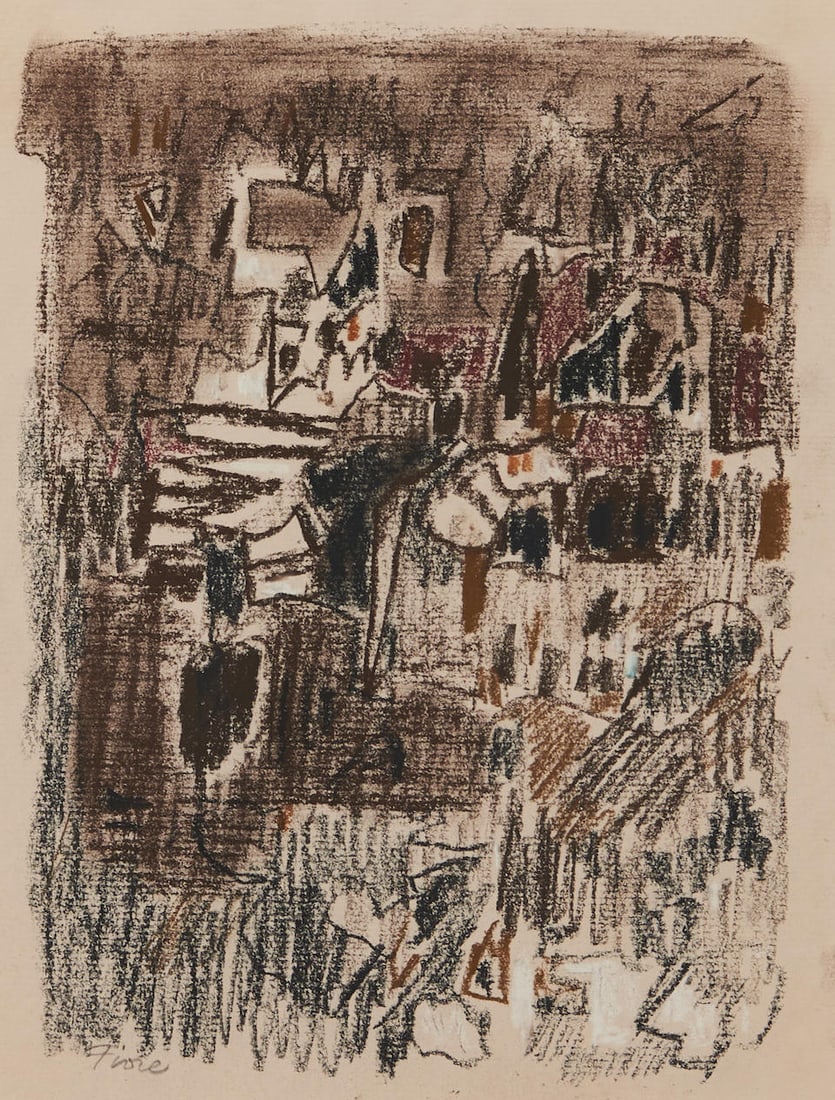 JOSEPH FIORE (AMERICAN, 1925-2008) ABSTRACT (1 of 3)