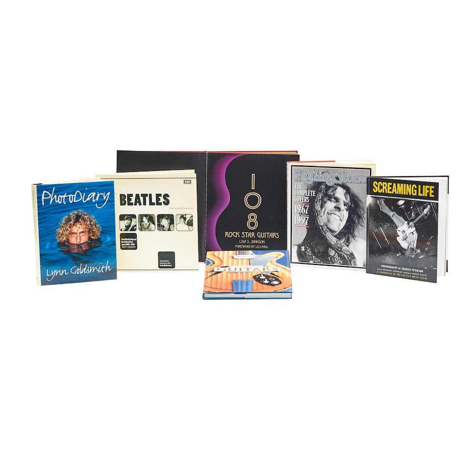 A GROUP OF SIX MUSIC RELATED LARGE FORMAT PHOTOGRAPHY BOOKS (1 of 1)