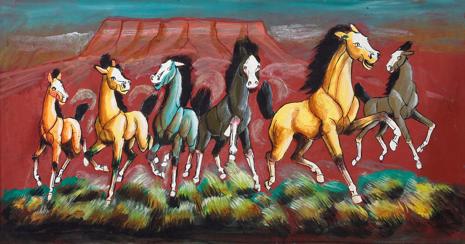 An Andy Tsinajinnie painting (1 of 2)