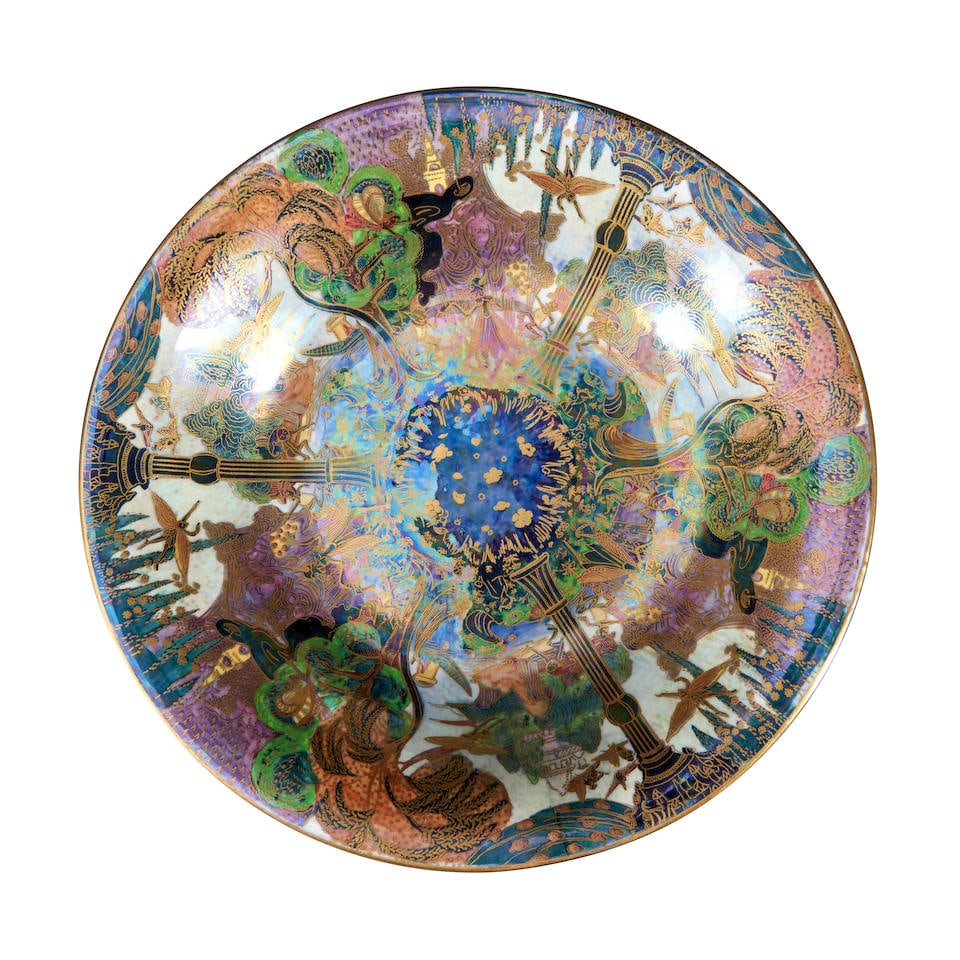 Wedgwood Fairyland Lustre Lily Tray, England, c.1925, (1 of 1)