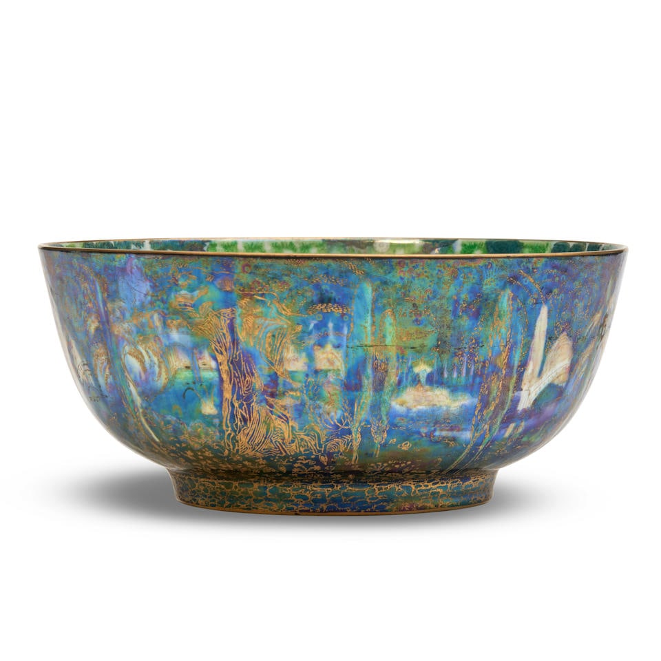 Wedgwood Fairyland Lustre Poplar Tree Bowl, England, c. 1925, (1 of 3)