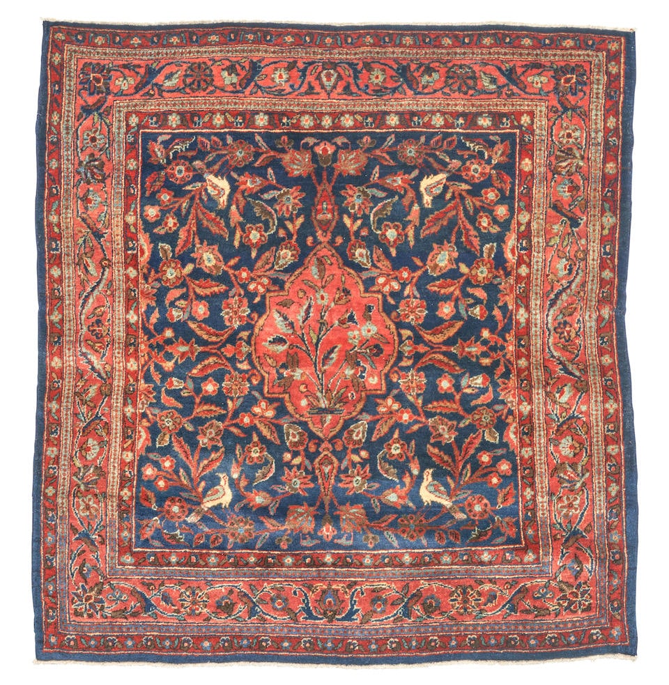 Kashan Mat 3 ft. 5 in. x 3 ft. 5 in. (1 of 3)