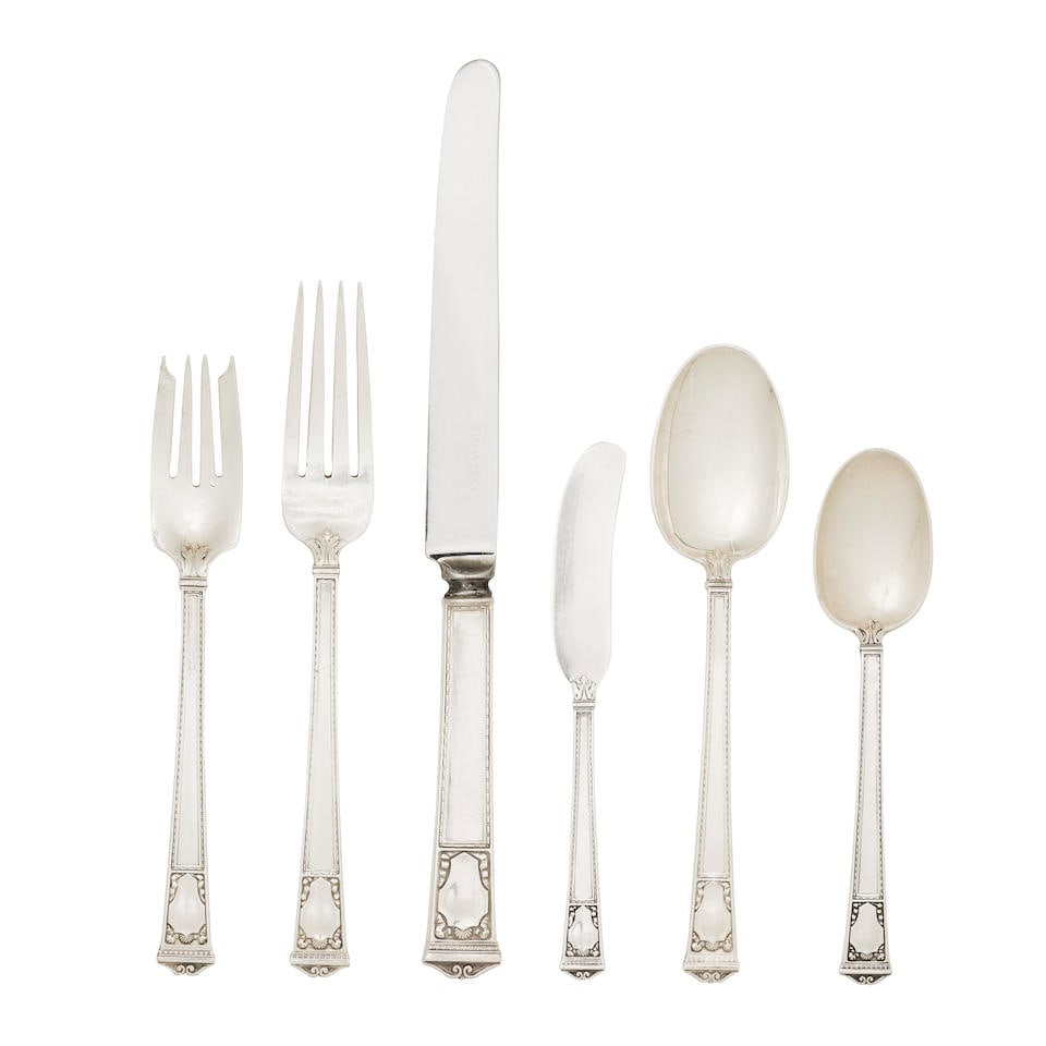 A TIFFANY & CO. STERLING SILVER FLATWARE SERVICE FOR EIGHT New York, New York, 20th century (1 of 1)