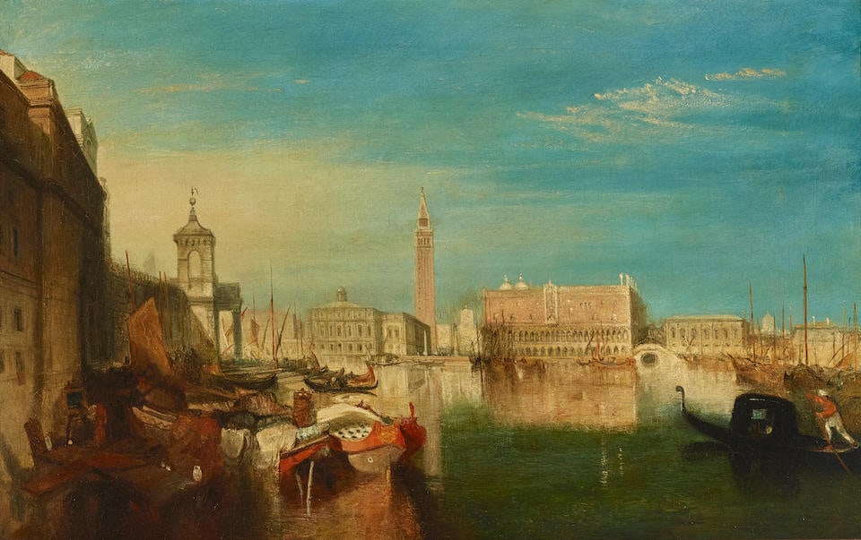 Attributed to Lucien Whiting Powell (American, 1846-1930) A view of the Grand Canal, Venice 20 1... (1 of 3)