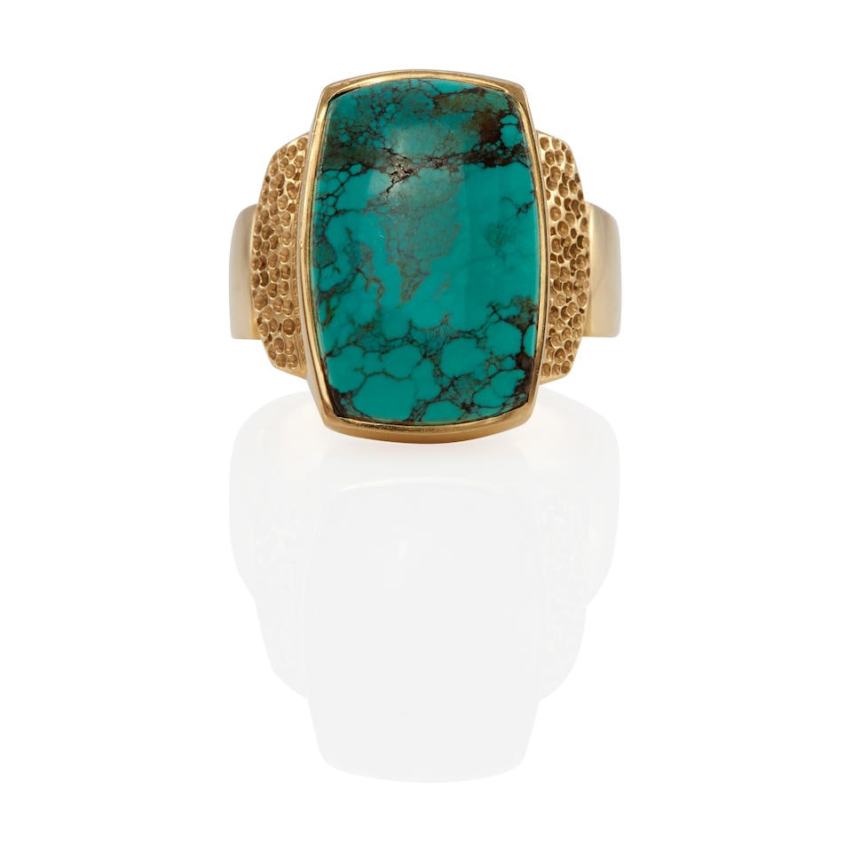 14K GOLD AND TURQUOISE RING (1 of 3)