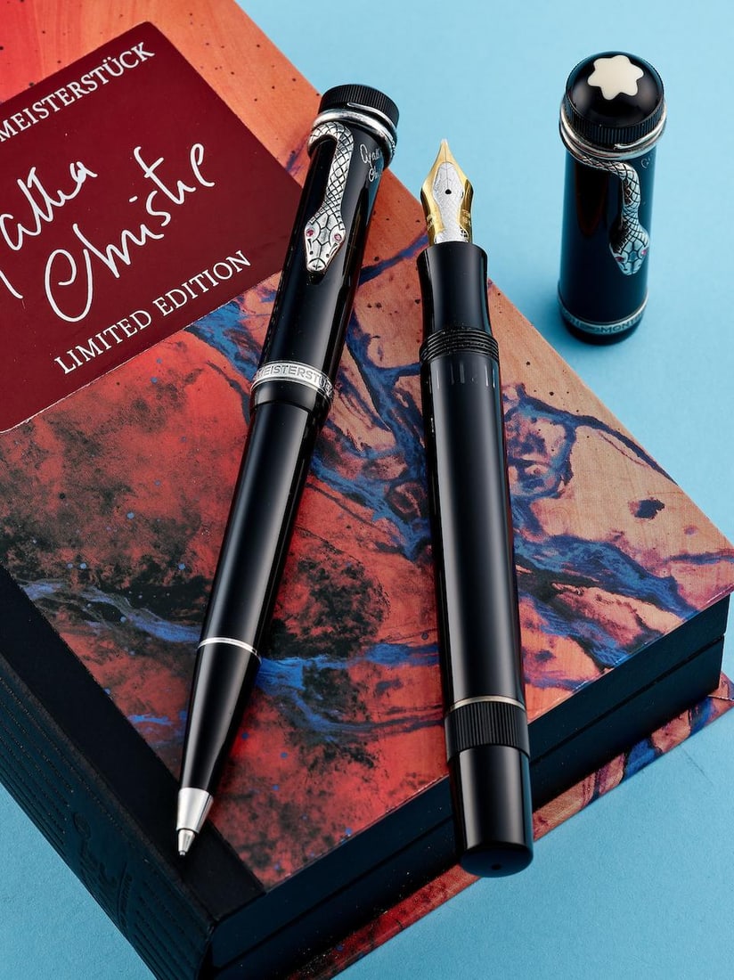 [NO RESERVE] MONTBLANC | AGATHA CHRISTIE - WRITERS SERIES, A SET OF LIMITED EDITION BLACK RESIN ... (1 of 3)
