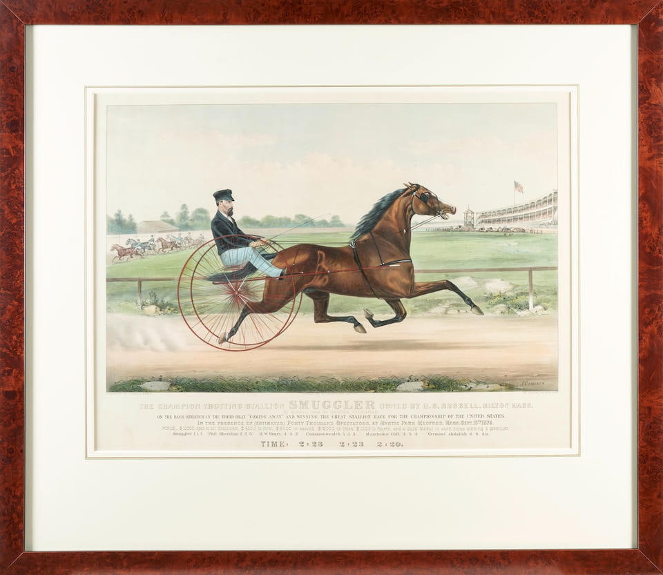 JOHN CAMERON (c. 1828-96), CURRIER & IVES (1857-1907)  The Champion Trotting Stallion Smuggler O... (1 of 3)