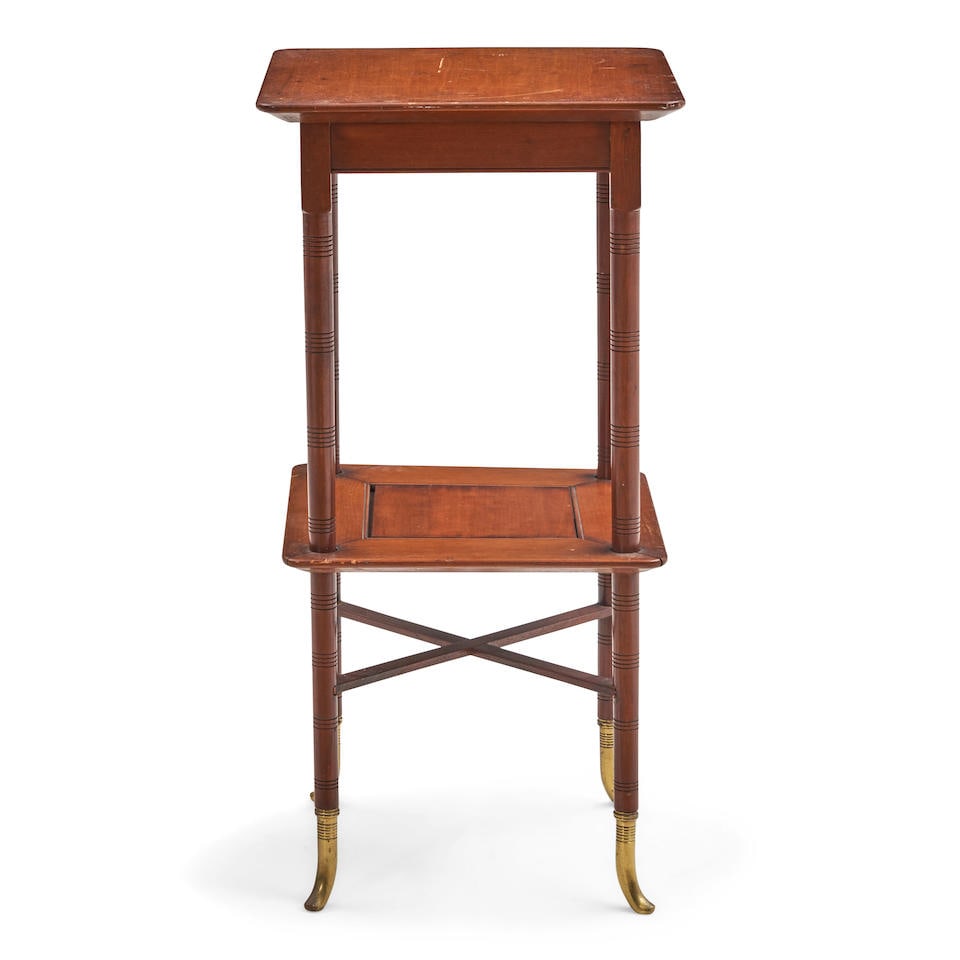 Small Aesthetic Movement Stand  possibly A. & H. Lejambre (active c. 1865-1907), Philadelphia, P... (1 of 2)