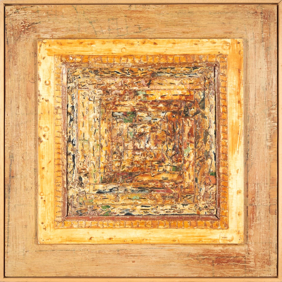 Hasmig Vartanian (Born 1946) Tolerance for Symmetry  sight size 25 1/2 x 25 1/2, frame size  26 ... (1 of 2)