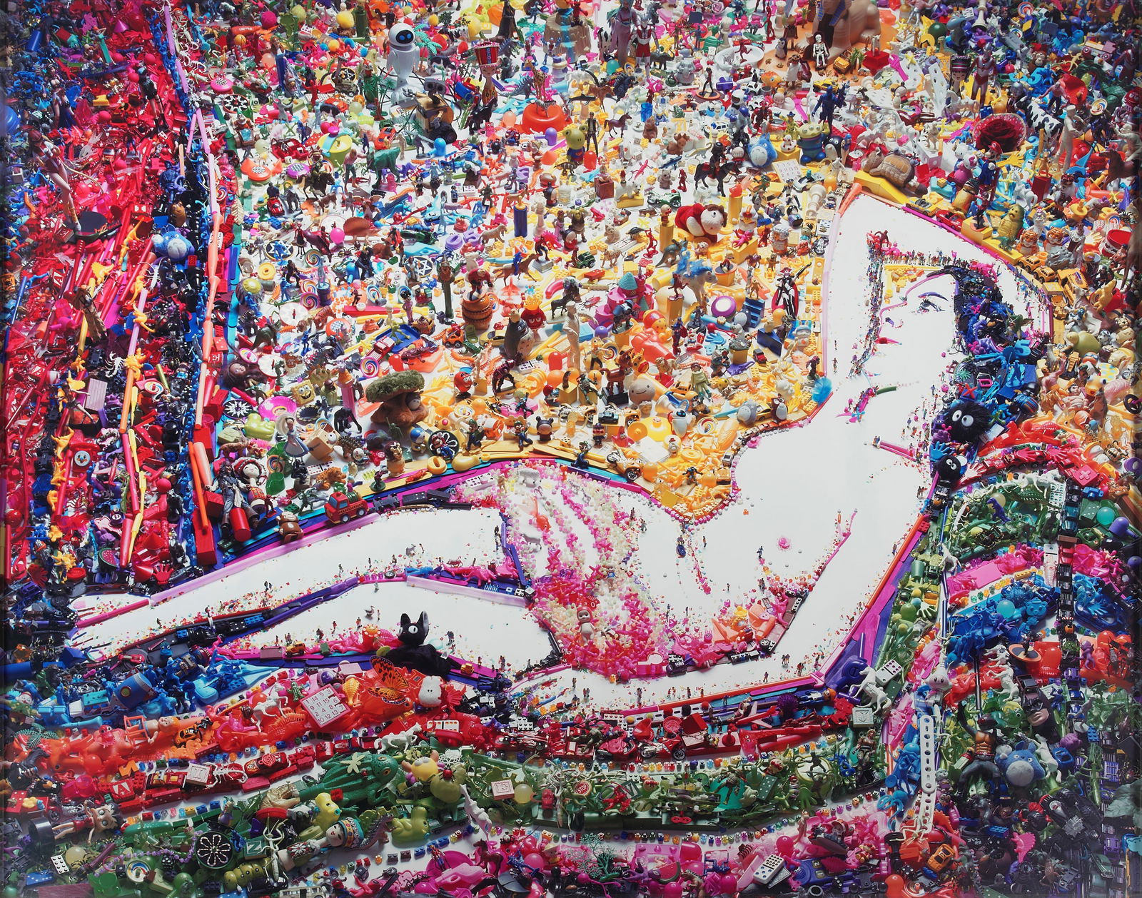 VIK MUNIZ (B. 1961) Odalisque, after Gustave le Gray (from 'Rebus'), 2010 (This work is number ...: VIK MUNIZ (B. 1961) Odalisque, after Gustave le Gray (from 'Rebus'), 2010 signed and dated 'Vik Muniz 2010' (on a label affixed to the reverse) digital chromogenic print, mounted sheet: 39 3/4 x 50 1/