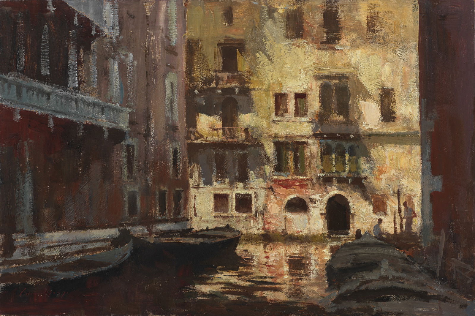 Edward Seago, RWS, RBA (British, 1910-1974) Old houses, Venice: Edward Seago, RWS, RBA (British, 1910-1974) Old houses, Venice signed 'Edward Seago' (lower left) oil on board 50.8 x 76.2cm (20 x 30in). Footnotes: Provenance With Marlborough Fi