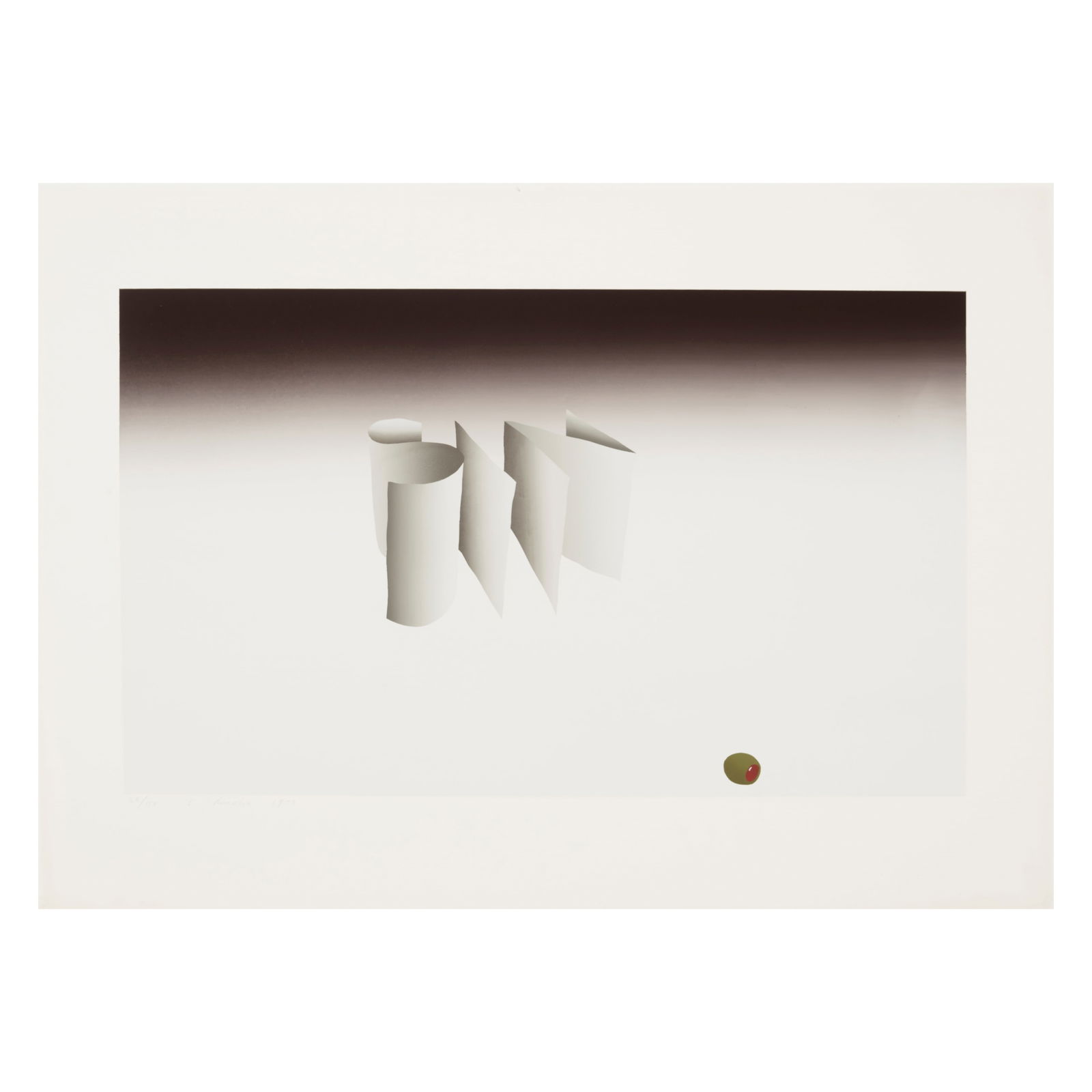 Ed Ruscha (born 1937); Sin;: Ed Ruscha (born 1937) Sin (Engberg 41), 1970 Screenprint in colors on Louvain Opaque Cover paper, signed in pencil, dated and numbered 26/150 (there were also 5 artist's proofs), with the blindstamp o