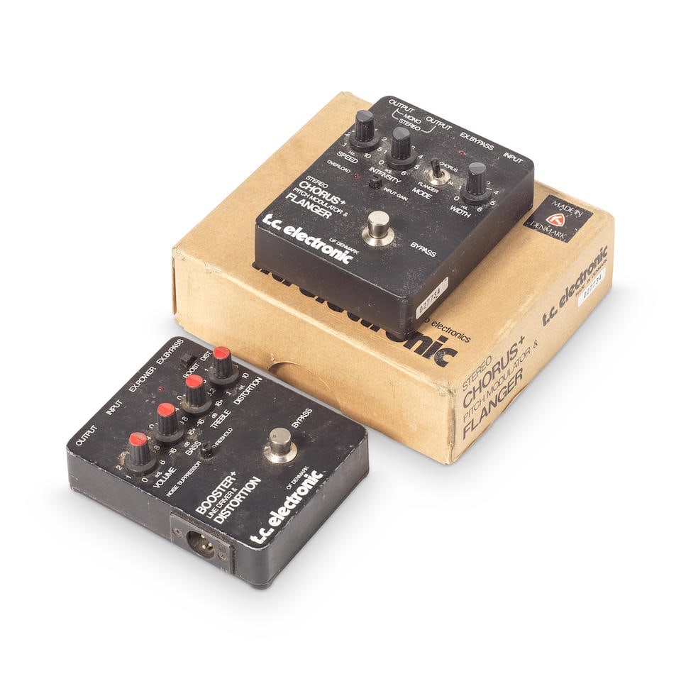 Rory Gallagher: Two T.C. Electronic Guitar Effects Units, 1980s, box 7in x 6in x 2 1/4in (17.8cm... (1 of 1)