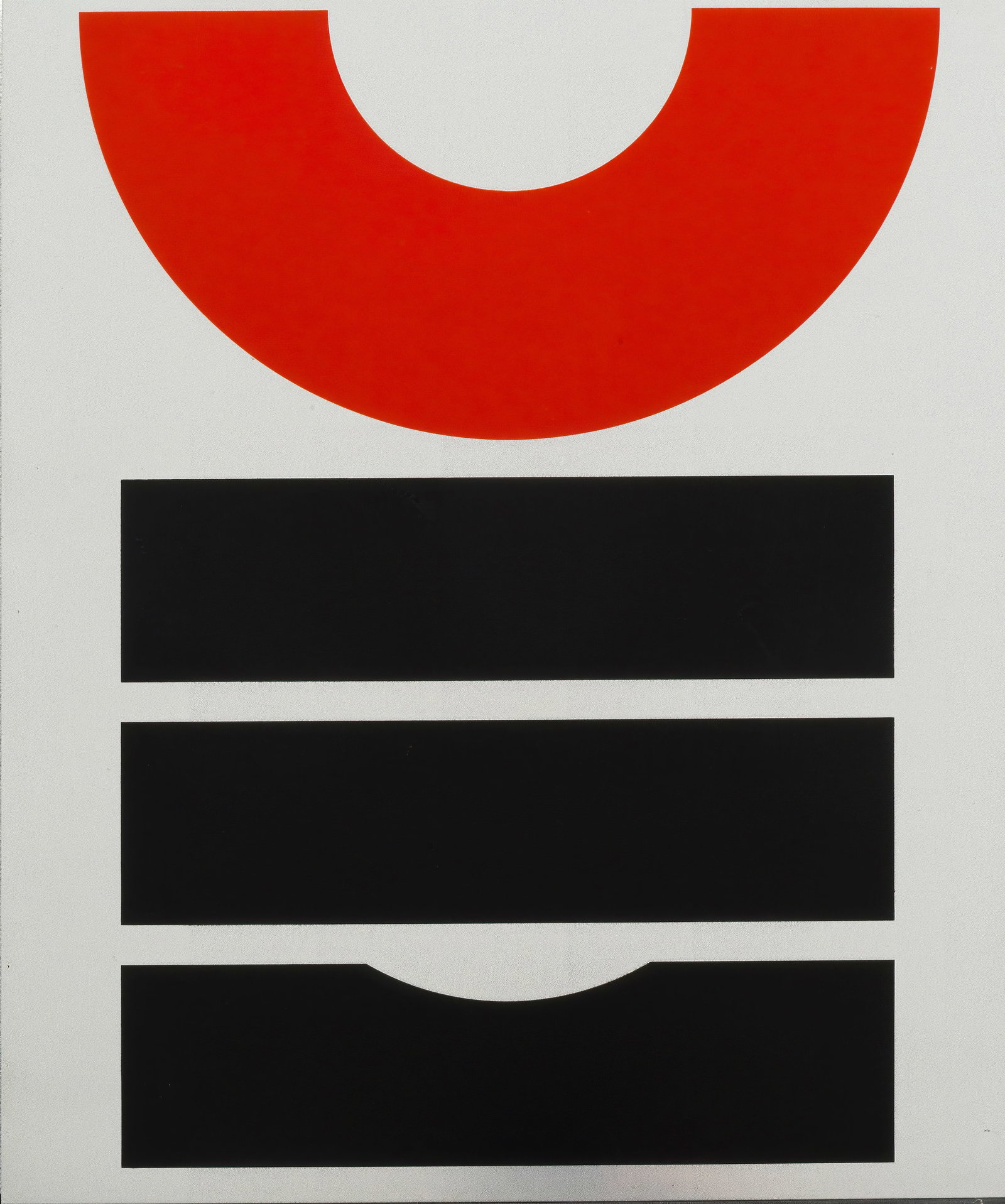 JO DELAHAUT (1911-1992) Signe Rouge-Noir, 1970 Sérigraphie sur alu. Titrée, justi...: JO DELAHAUT (1911-1992) Signe Rouge-Noir, 1970 Sérigraphie sur alu. Titrée, justifiée, signée, datée et numérotée I/X au dos Zeefdruk op aluminium. Getiteld, verant