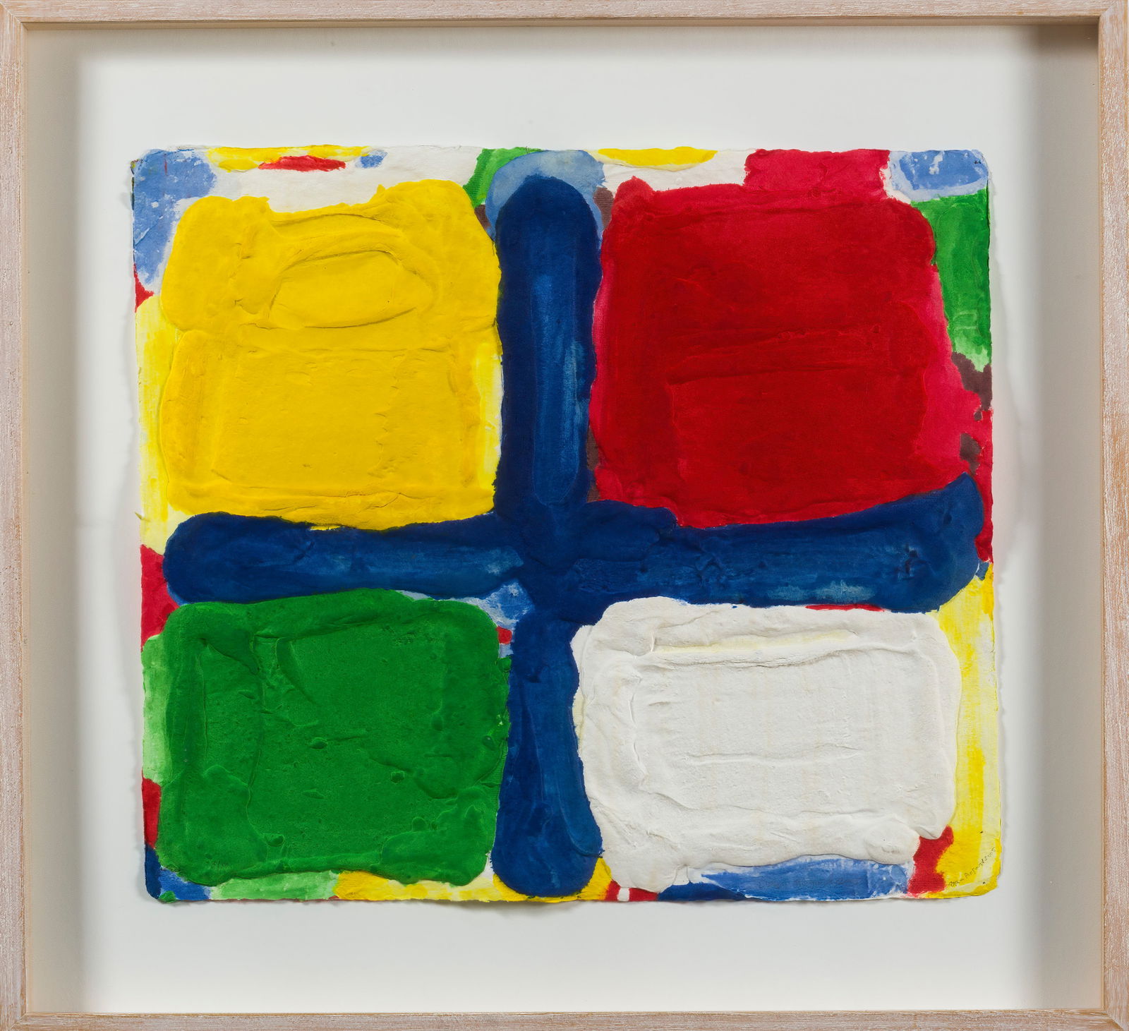 BRAM BOGART (1921-2012) Croix bleue, 2005 Aquagravure en couleur. Signée, justifiée, d...: BRAM BOGART (1921-2012) Croix bleue, 2005 Aquagravure en couleur. Signée, justifiée, datée et numérotée 5/50 Aquagravure in kleur. Getekend, verantwoord, gedateerd en genummer