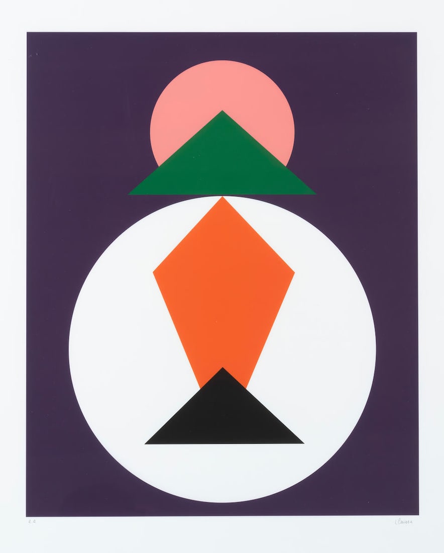 GENEVIEVE CLAISSE (1935-2018) Sans titre Sérigraphie en couleurSignée et numérot...: GENEVIEVE CLAISSE (1935-2018) Sans titre Sérigraphie en couleur Signée et numérotée e.a Timbre sec Galerie F Edition Zeefdruk in kleur Getekend en genummerd e.a Droogstempel Galer