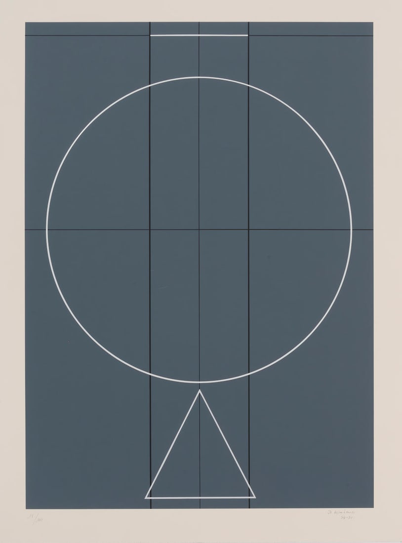JO DELAHAUT (1911-1992) ST, 1991 Sérigraphie en couleurSignée, datée et numé...: JO DELAHAUT (1911-1992) ST, 1991 Sérigraphie en couleur Signée, datée et numérotée 16/100 Zeefdruk in kleur Getekend, gedateerd en genummerd 16/100 Silkscreen in colour Signed