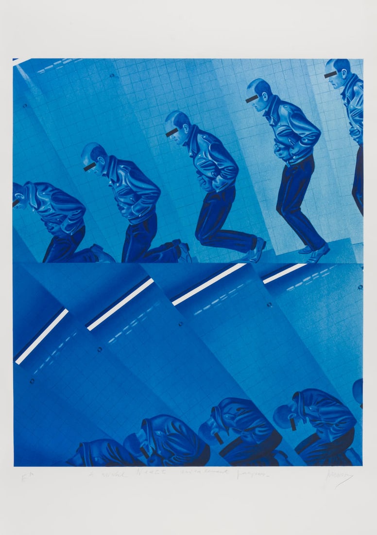 JACQUES MONORY (1924-2018) Meurtre n°5 Lithographie en couleurSignée, dédicac...: JACQUES MONORY (1924-2018) Meurtre n°5 Lithographie en couleur Signée, dédicacée et numérotée EA Kleurenlithografie Getekend, opgedragen en genummerd EA Color lithograph