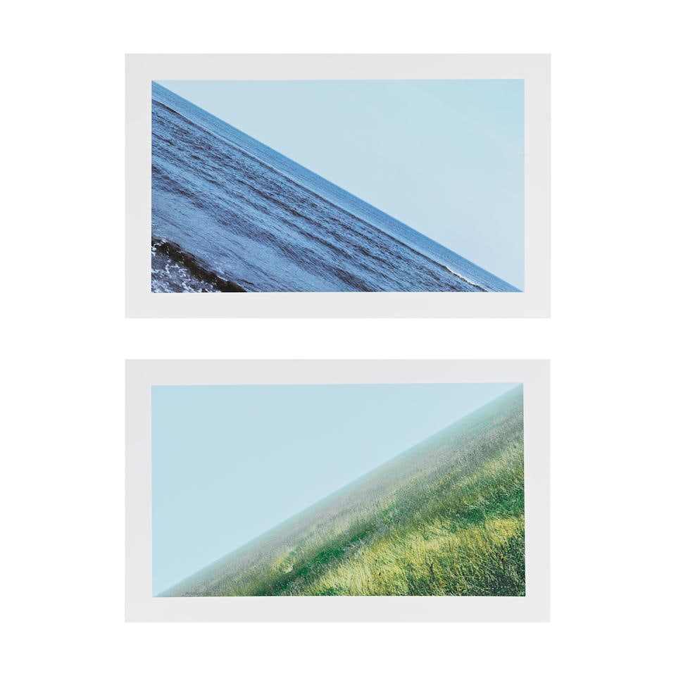 Jan Dibbets (Dutch, born 1941) Sans titre (diptyque) 2009: Jan Dibbets (Dutch, born 1941) Sans titre (diptyque) 2009 Tirage jet d'encre Signé et numéroté 12/20 Inkjet print Signed and numbered 12/20 50 x 80.4 cm (chacune) Footnotes: Provenance