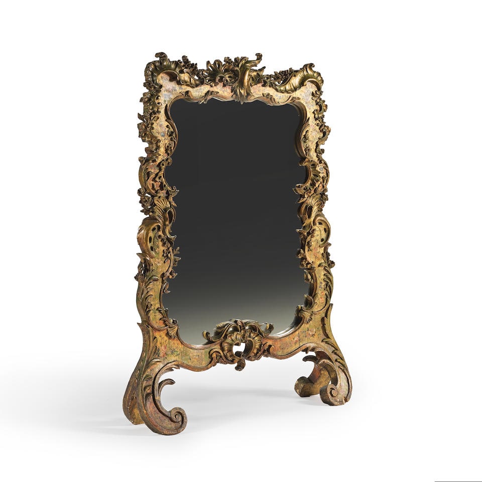 Pare-feu en bois sculpté peint. Venise, milieu du XIXe siècle (1 of 2)