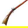 AN AMERICAN FLINTLOCK LONG RIFLE,