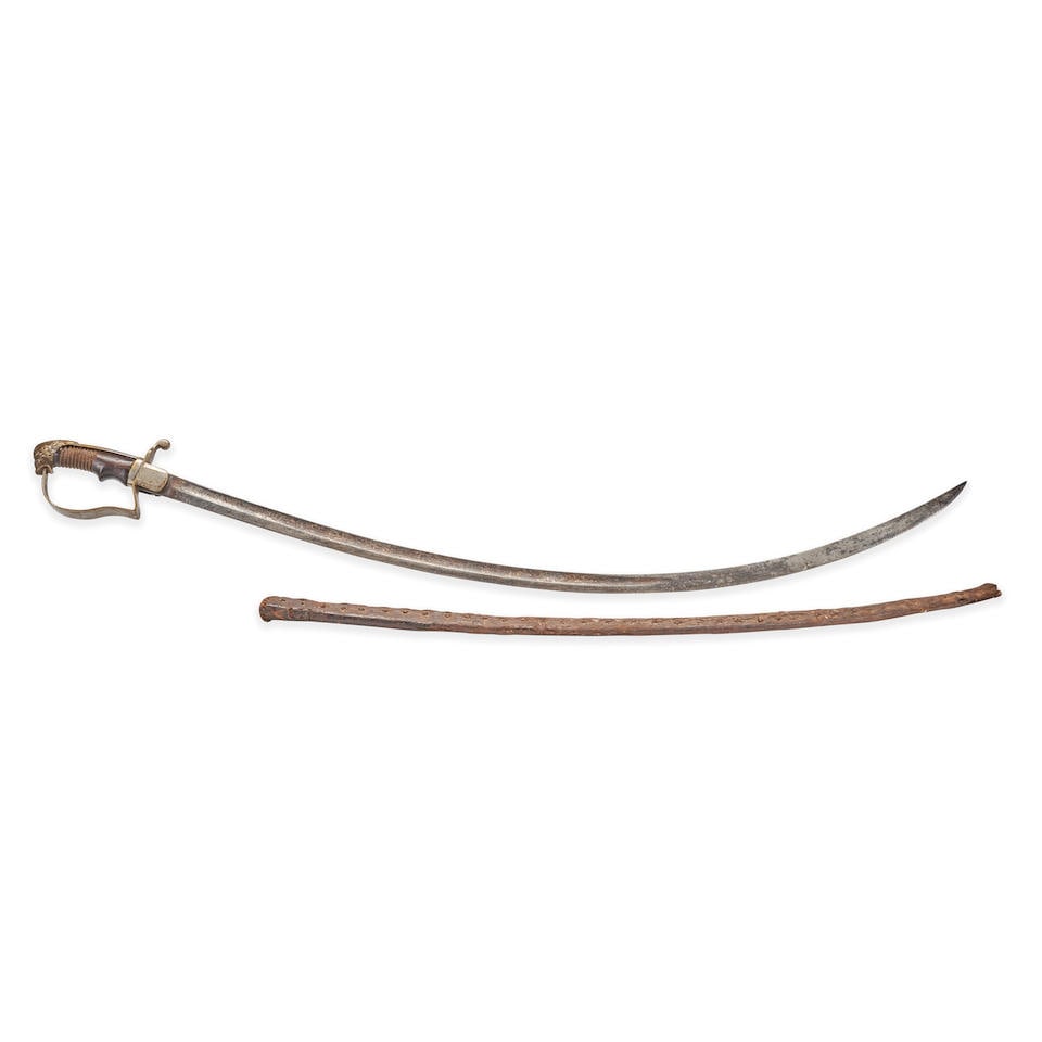 AN ETHIOPIAN CAVALRY SABER, (1 of 2)