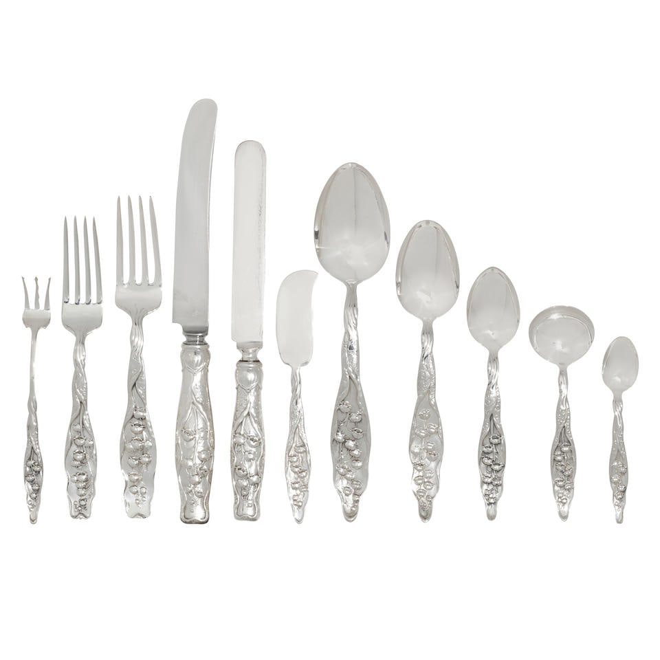 A WHITING MANUFACTURING CO. STERLING SILVER FLATWARE SERVICE FOR TWELVE New York, New York, late... (1 of 1)