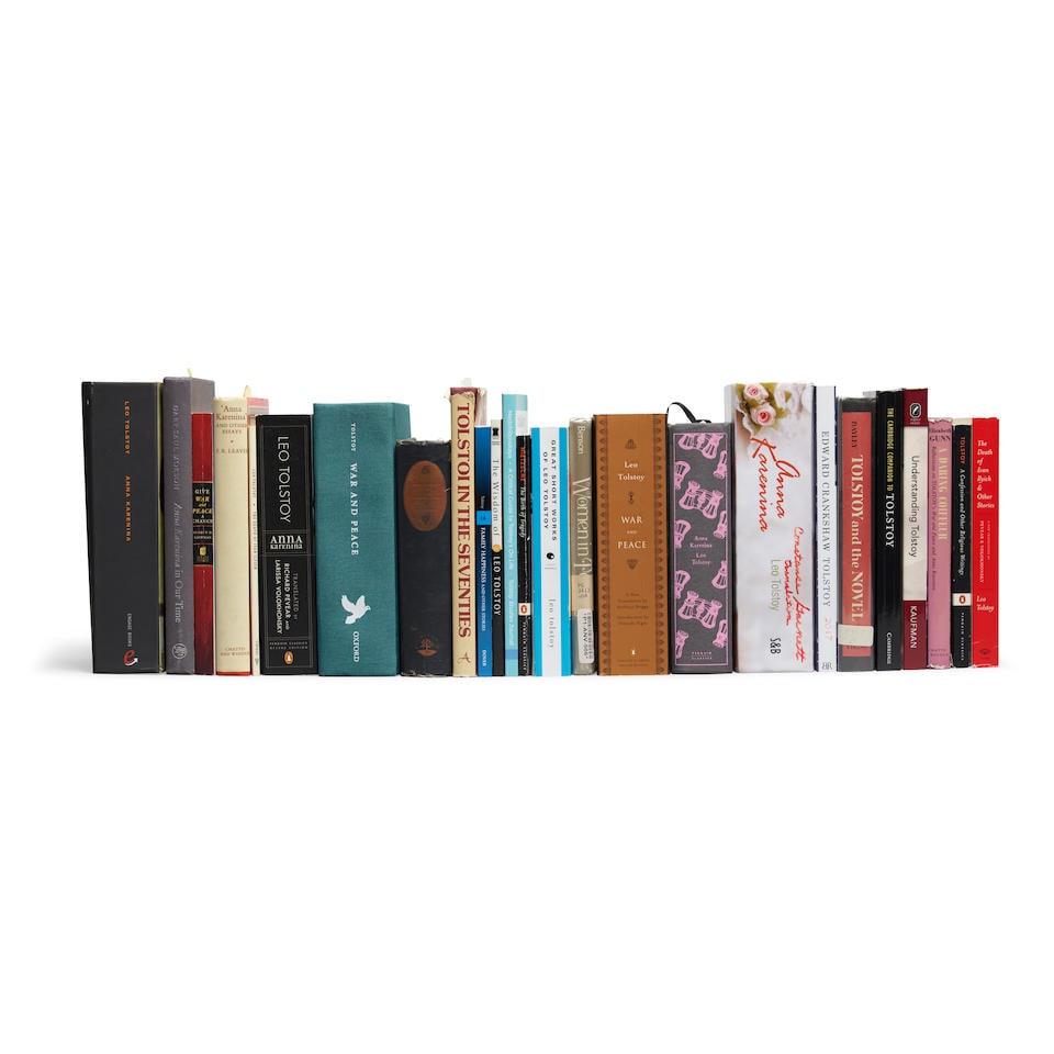 RUSSIAN LITERATURE FEATURING TOLSTOY. 39 titles in 44 volumes from Anne Rice's library, annotate... (1 of 1)
