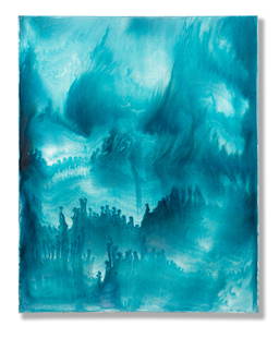 BERNARD FRIZE (B. 1949) Lora (Painted in 1992): BERNARD FRIZE (B. 1949) Lora inscribed and dated 'Lora 1992' (on the overlap) acrylic and resin on canvas 91.7 x 72.8cm (36 1/8 x 28 11/16in). Painted in 1992 Footnotes: Prov