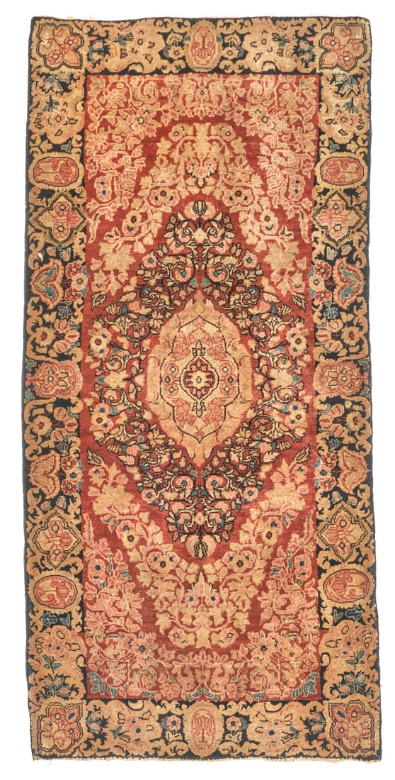 Kermanshah Mat Iran 2 ft. 5 in. x 4 ft. 10 in.: Kermanshah Mat Iran c. second quarter 20th century 2 ft. 5 in. x 4 ft. 10 in. Footnotes: OVERALL CONDITION: Wear consistent with age and use. This condition report is provided for your convenience bas