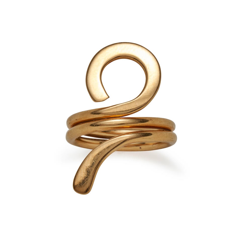 DINH VAN FOR CARTIER: AN 18K GOLD 'ANKH' RING, CIRCA 1960s (1 of 3)