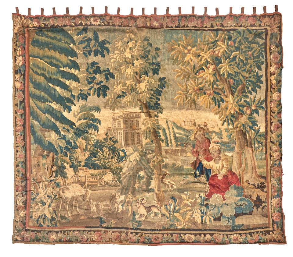 Flemish Tapestry Belgium 7 ft. 10 in. x 8 ft. 10 in. (1 of 3)