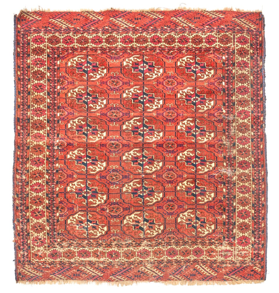 Tekke Wedding Rug Turkestan 3 ft. 8 in. x 4 ft. (1 of 3)