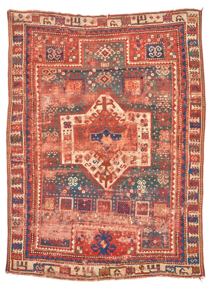Early Fachralo Kazak Caucasus 4 ft. 7 in. x 6 ft. 1 in. (1 of 3)