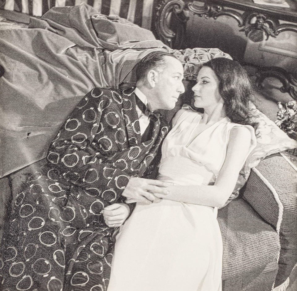 Cecil Beaton (British, 1904-1980); Actors and actresses; (18): Cecil Beaton (British, 1904-1980) Actors and actresses To include: a photograph of Noël Coward with Elisabeth Hijar on set for Present Laughter, Paris Revival Joyeux Chagrins, 1948, and another f