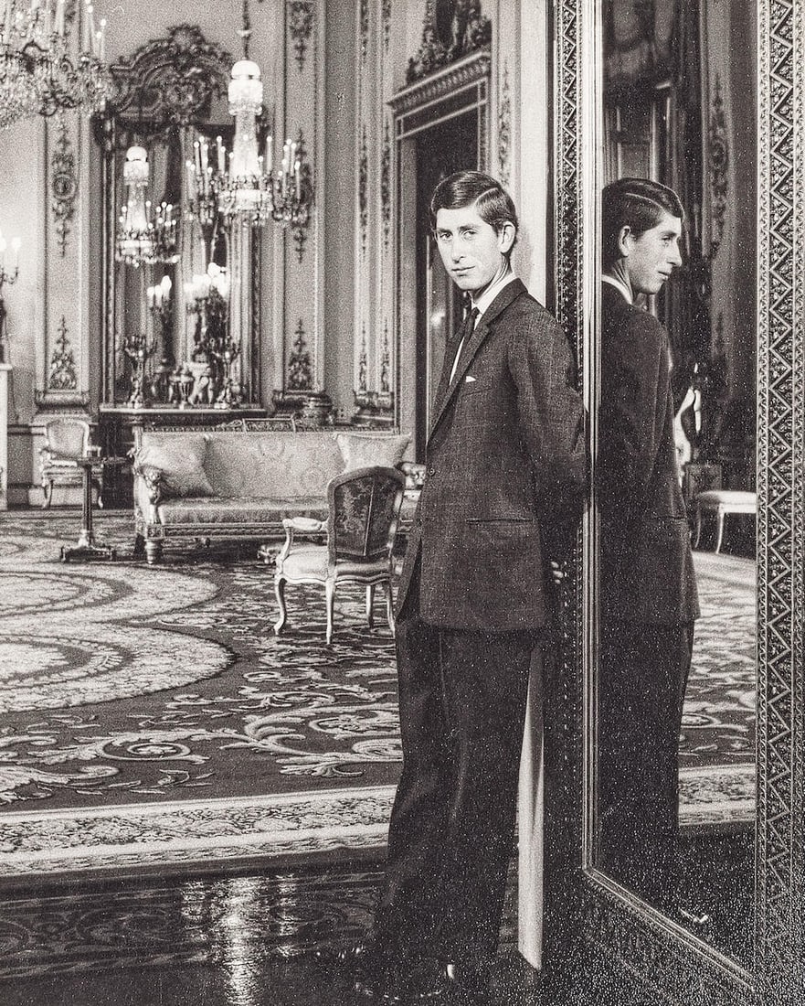 Cecil Beaton (British, 1904-1980); The Prince of Wales (now King Charles III); (2): Cecil Beaton (British, 1904-1980) The Prince of Wales (now King Charles III) One portrait with photographer's ink-stamp credit, the other smaller full-length at Buckingham Palace, both probably gelati