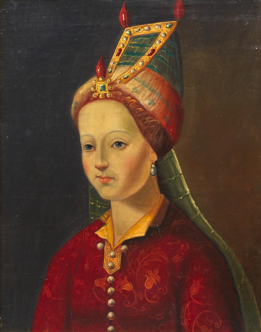Cameria, or Mihrimah Sultan (1522-1578), daughter of Suleyman the Magnificent, after Titian Euro... (1 of 3)