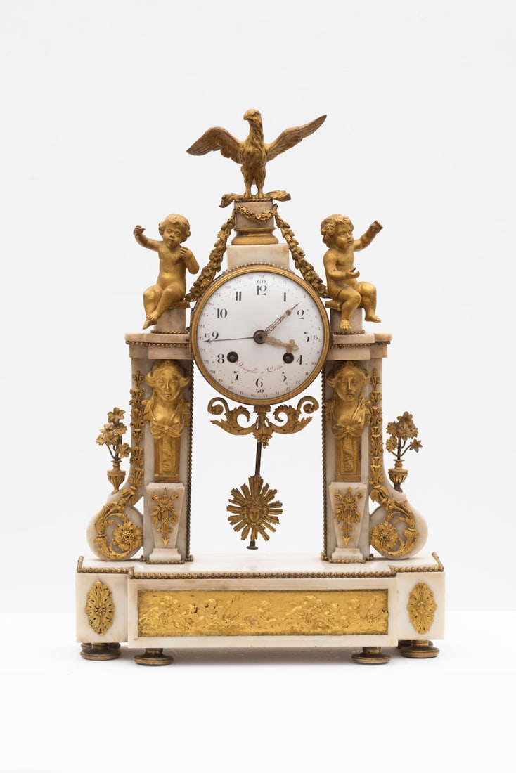 Pendule aux angelots, époque Louis XVI (1 of 1)