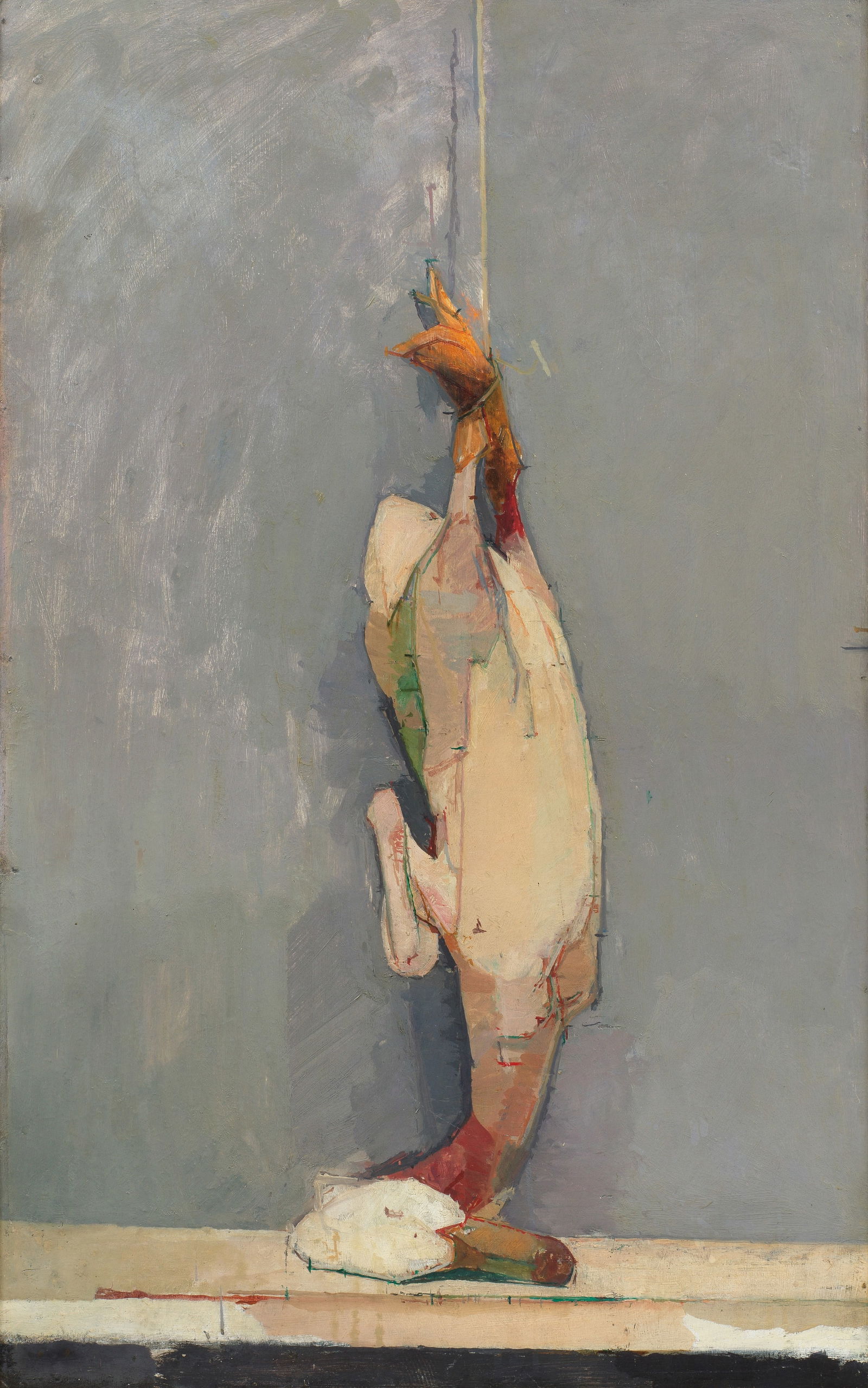 Euan Uglow (British, 1932-2000) Duck 74.2 x 49.3 cm. (29 1/8 x 19 3/8 in.) (Painted in 1965): Euan Uglow (British, 1932-2000) Duck oil on panel 74.2 x 49.3 cm. (29 1/8 x 19 3/8 in.) Painted in 1965 Footnotes: Provenance Clare Barker With Browse & Darby, London, 1983 Lady Cecilia Dugdal
