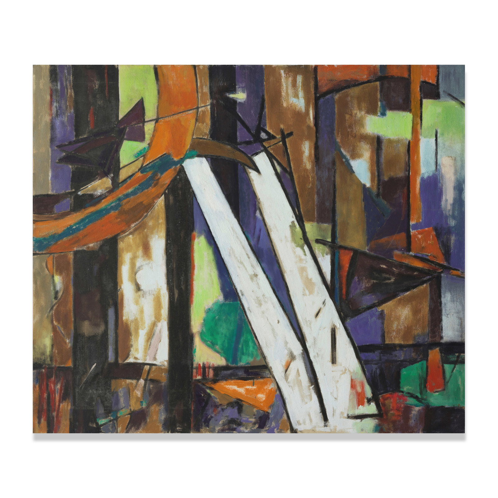 JUDITH ROTHSCHILD (1921-1993) Untitled (Landscape) 34 x 40 in (86.5 x 101.6 cm) (Painted in 1958): JUDITH ROTHSCHILD (1921-1993) Untitled (Landscape) oil on canvas 34 x 40 in (86.5 x 101.6 cm) Painted in 1958 Footnotes: This work is registered with The Judith Rothschild Foundation, New York, und