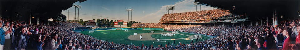 Pair of Memorial Stadium and Camden Yards Panoramic Photos probably 1992 (1 of 6)