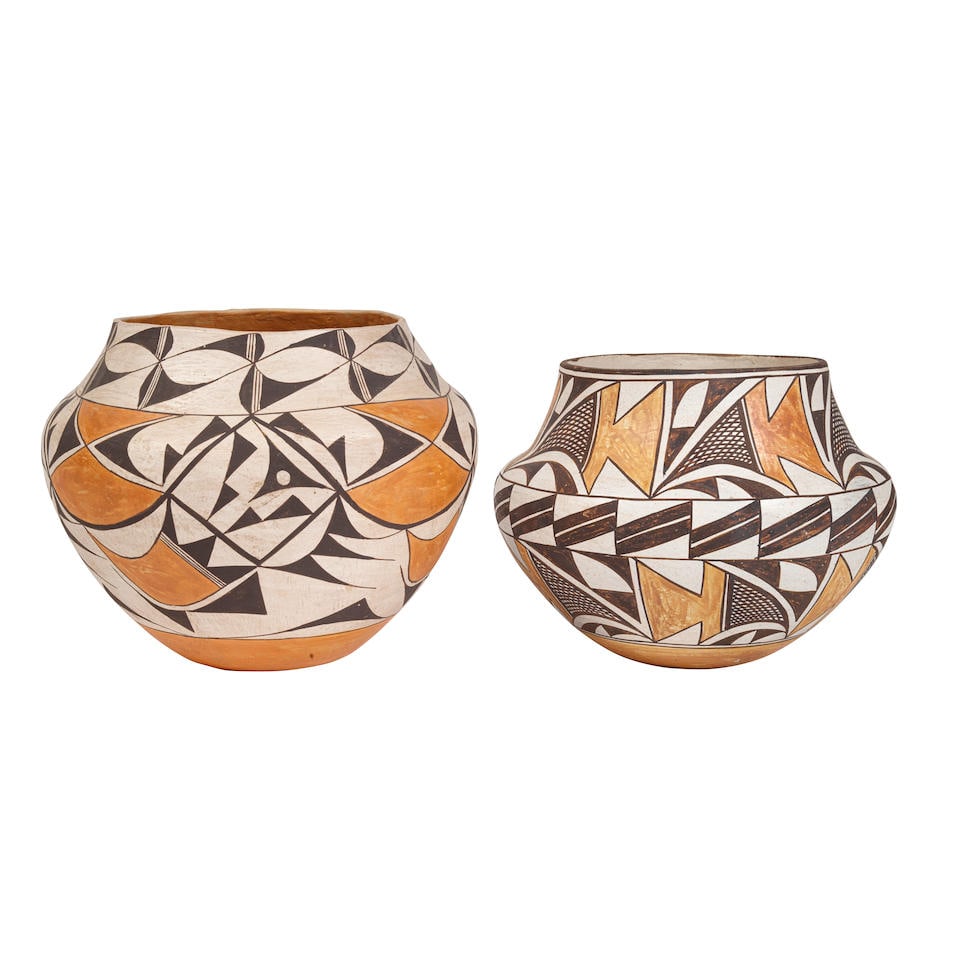 Two Acoma polychrome jars (1 of 1)